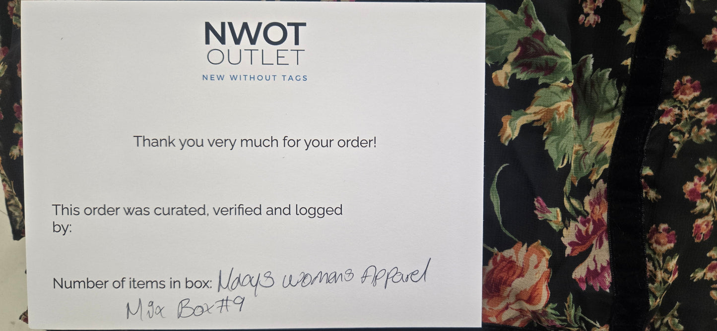 Macys Better | Assorted Womens Apparel | Shelf-Pulls & Returns | 25 Pieces | Small Box #9