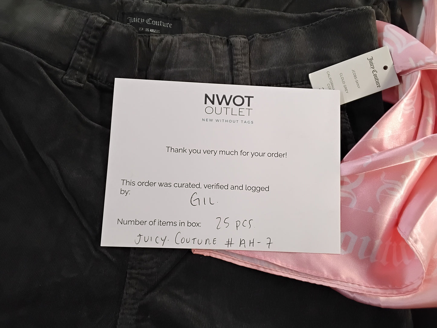 JUICY COUTURE | Women's Assorted Apparel | BRANDED BOX | NWT | 25 Pieces | Small Box #AH-7