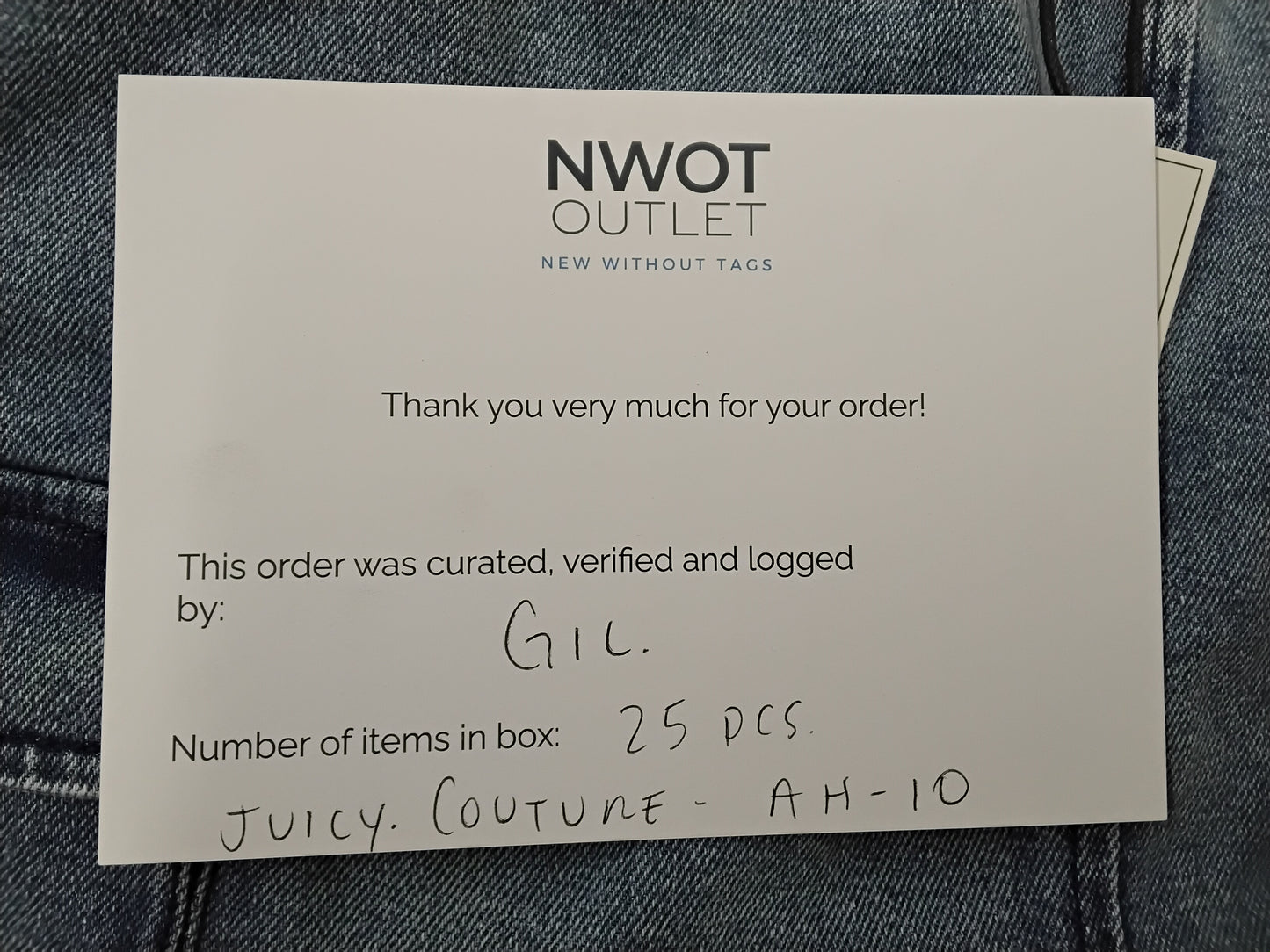 JUICY COUTURE | Women's Assorted Apparel | BRANDED BOX | NWT | 25 Pieces | Small Box #AH-10