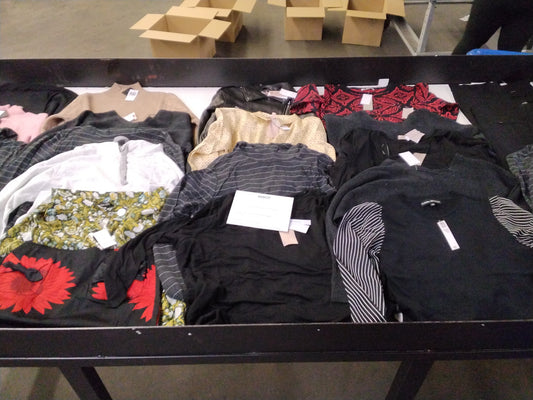 LUXURY MIXED BRANDS | Women's Assorted Apparel | BRANDED BOX | Shelf-Pulls/Returns | 25 Pieces | Small Box #AK-15