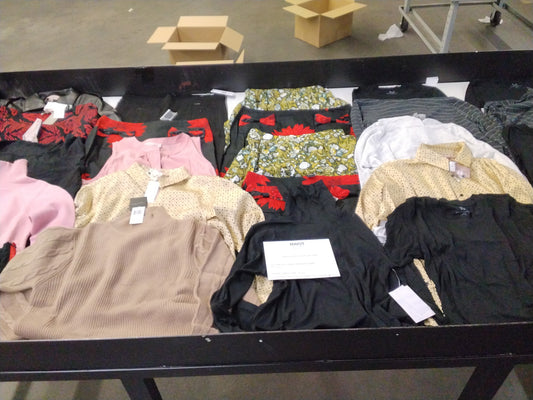 LUXURY MIXED BRANDS | Women's Assorted Apparel | BRANDED BOX | Shelf-Pulls/Returns | 25 Pieces | Small Box #AK-17