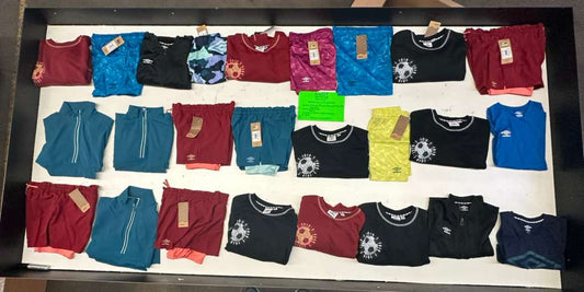 LA Brands | Mizuno | Assorted Athletic Apparel | 25 Pieces | Small Box #SMA-45