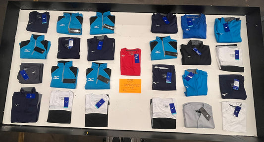 LA Brands | Mizuno | Assorted Athletic Apparel | 25 Pieces | Small Box #SMA-75