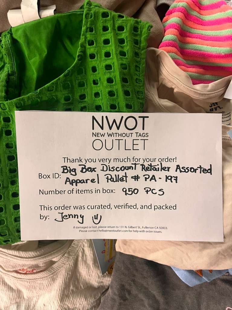 Target | Assorted Apparel | 950 Pieces | Shelf Pulls & Returns | Pallet #PA-197