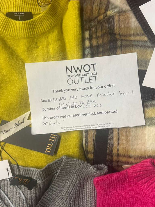 Tahari and more | Assorted Apparel | 600 Pieces | New with Tag | Pallet #PA-244