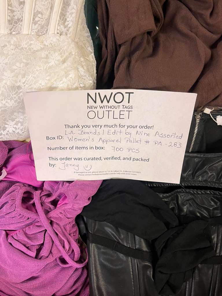 LA Brands | Edit by Nine | Assorted Apparel | 700 Pieces | Pallet #PA-283