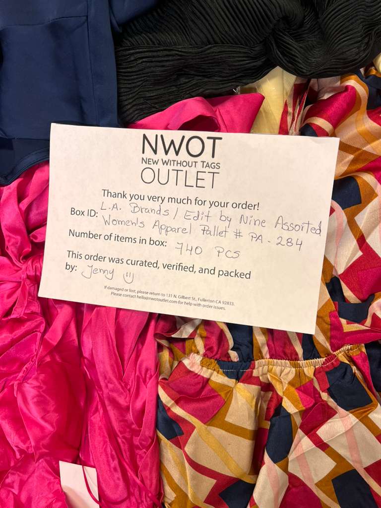 LA Brands | Edit by Nine | Assorted Apparel | 740 Pieces | Pallet #PA-284