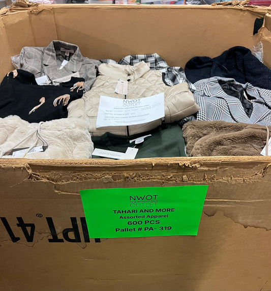 Tahari and more | Assorted Apparel | 600 Pieces | New with Tag | Pallet #PA-319