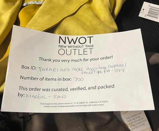 Tahari and more | Assorted Apparel | 700 Pieces | New with Tag | Pallet #PA-344