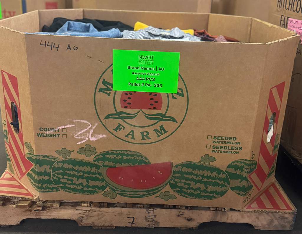 Brand Names | AG | Assorted Women's Apparel | 444 Pieces | Pallet #PA-333