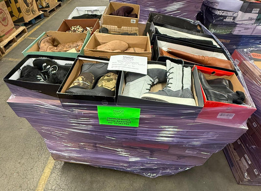 Premium Shoes | Boots Assorted | 62 pairs | Pallets # PS-25