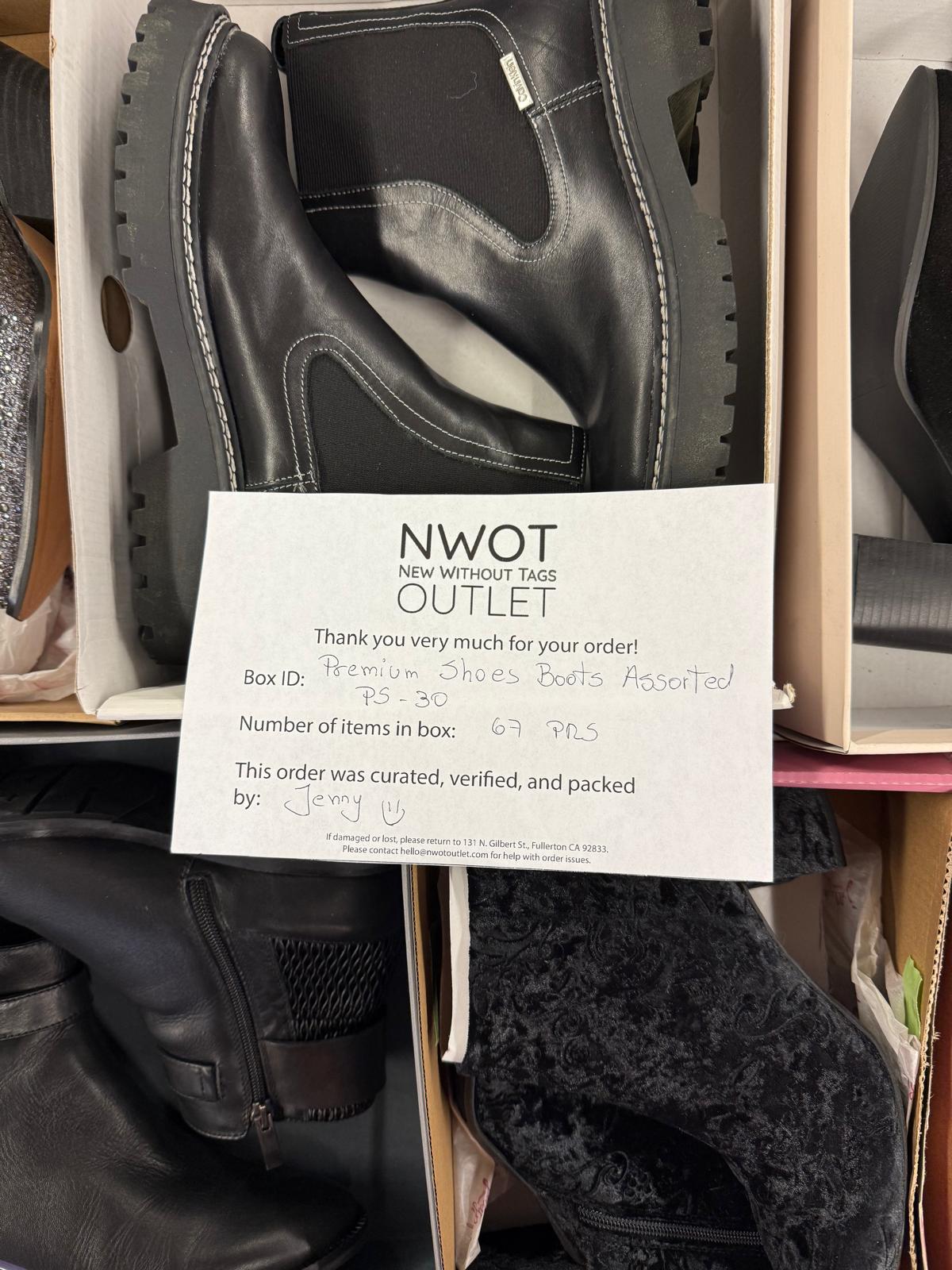 Premium Shoes | Boots Assorted | 67 pairs | Pallets # PS-30