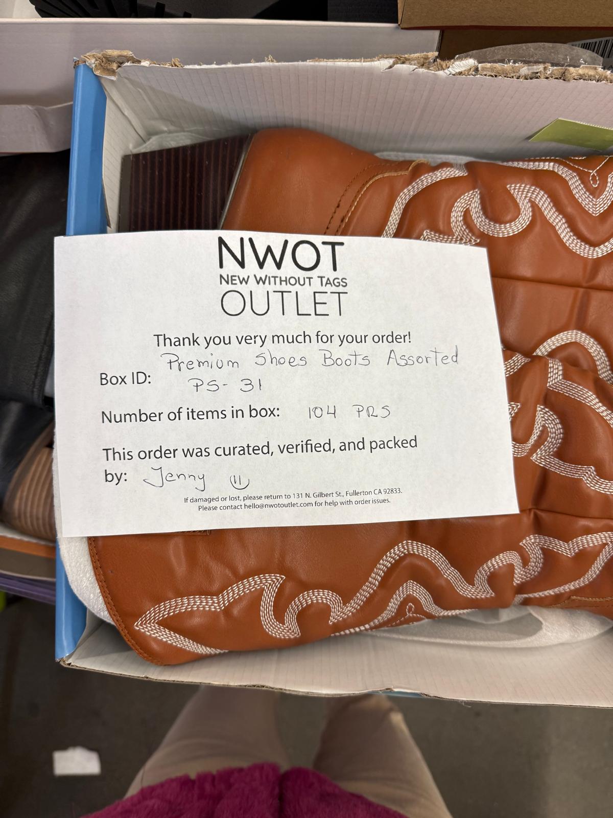 Premium Shoes | Boots Assorted | 104 pairs | Pallets # PS-31