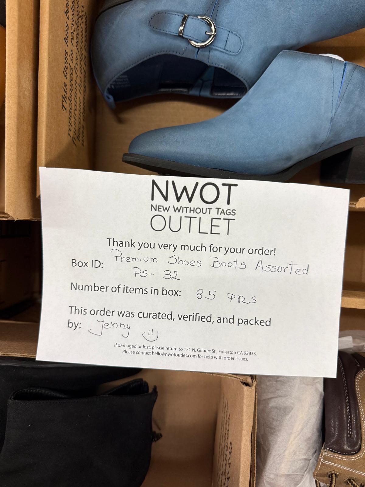 Premium Shoes | Boots Assorted | 85 pairs | Pallets # PS-32