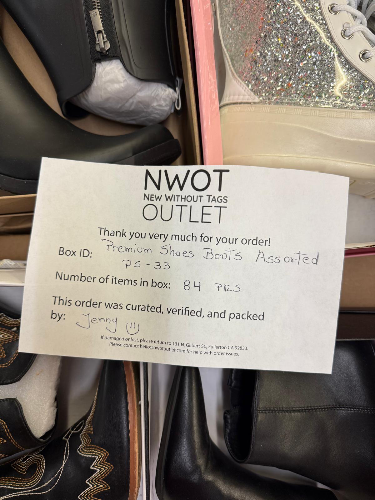 Premium Shoes | Boots Assorted | 84 pairs | Pallets # PS-33