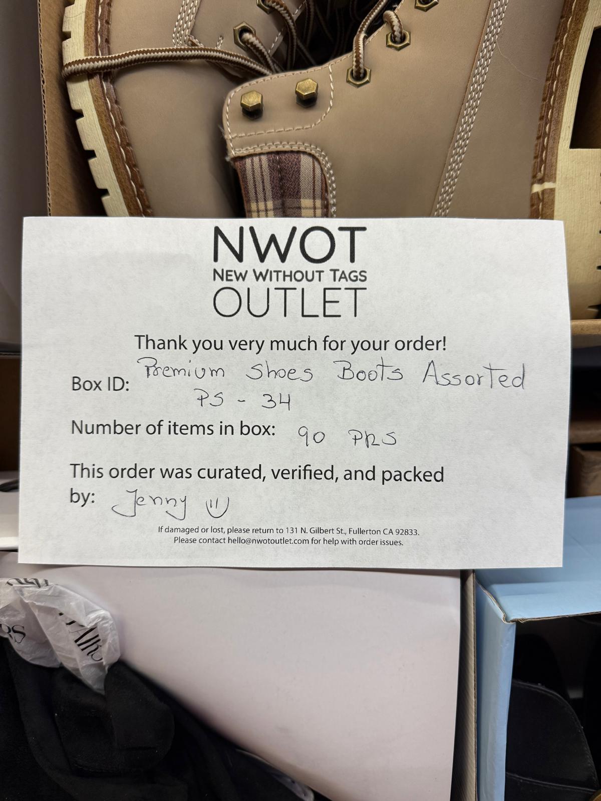 Premium Shoes | Boots Assorted | 90 pairs | Pallets # PS-34