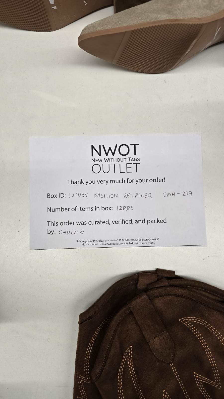 Luxury Fashion Retailer | Assorted Footwear | 12 pairs | Small Box# SMA-219