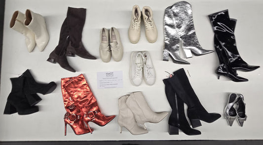 Luxury Fashion Retailer | Assorted Footwear | 12 pairs | Small Box# SMA-217