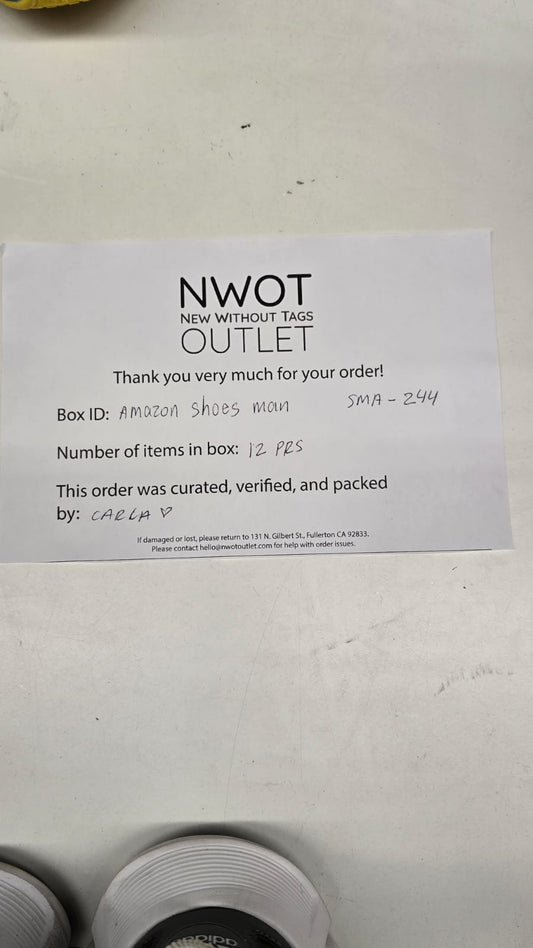 Amazon Brand Shoes | Assorted Men's Footwear | Returns | 12 Pieces | Small Box# SMA-244