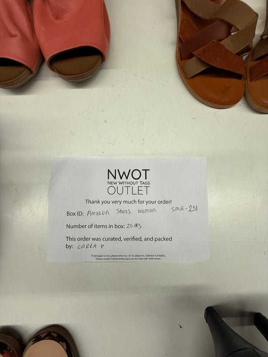 Amazon Brand Shoes | Assorted Footwear | Returns | 25 Pieces | Small Box# SMA-251