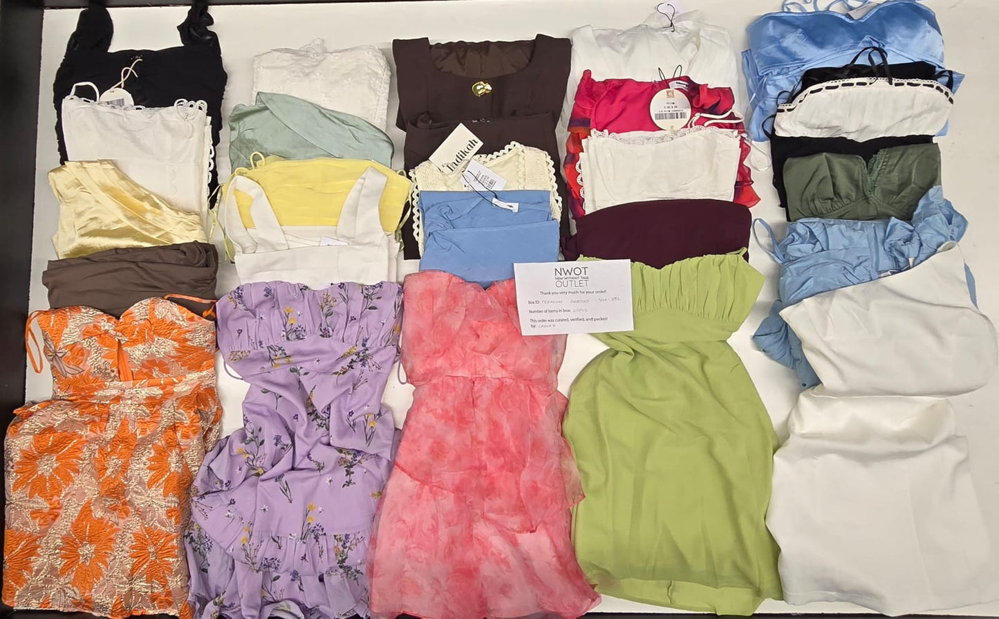 Premium Dresses | Assorted Apparel | 25 Pieces | Small box #SMA-351