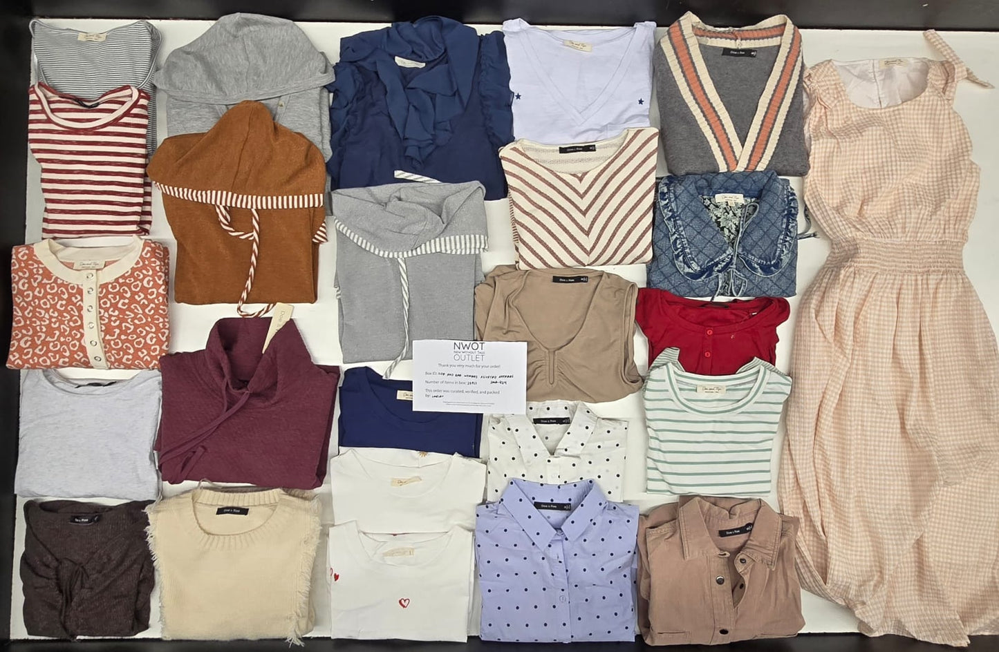 Doe And Rae | Women Assorted Apparel | 25 Pieces | Small Box# SMA-424