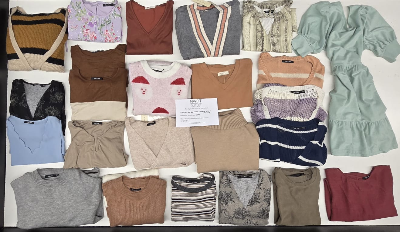 Doe And Rae | Women Assorted Apparel | 25 Pieces | Small Box# SMA-422