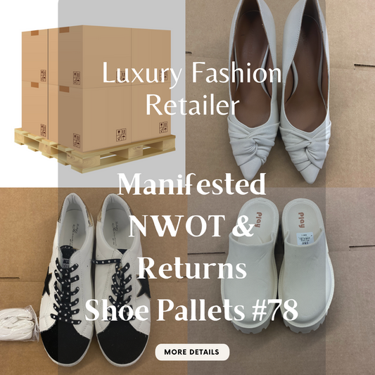 Luxury Fashion Retailer | ALL SEASONS MANIFESTED | NWOT & Returns | Shoe Pallets #78