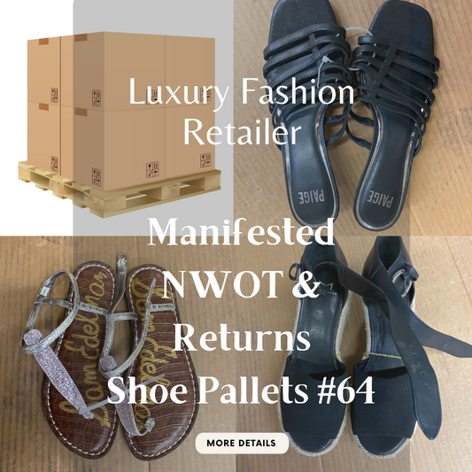 Luxury Fashion Retailer | ALL SEASONS MANIFESTED | NWOT & Returns | Shoe Pallets #64