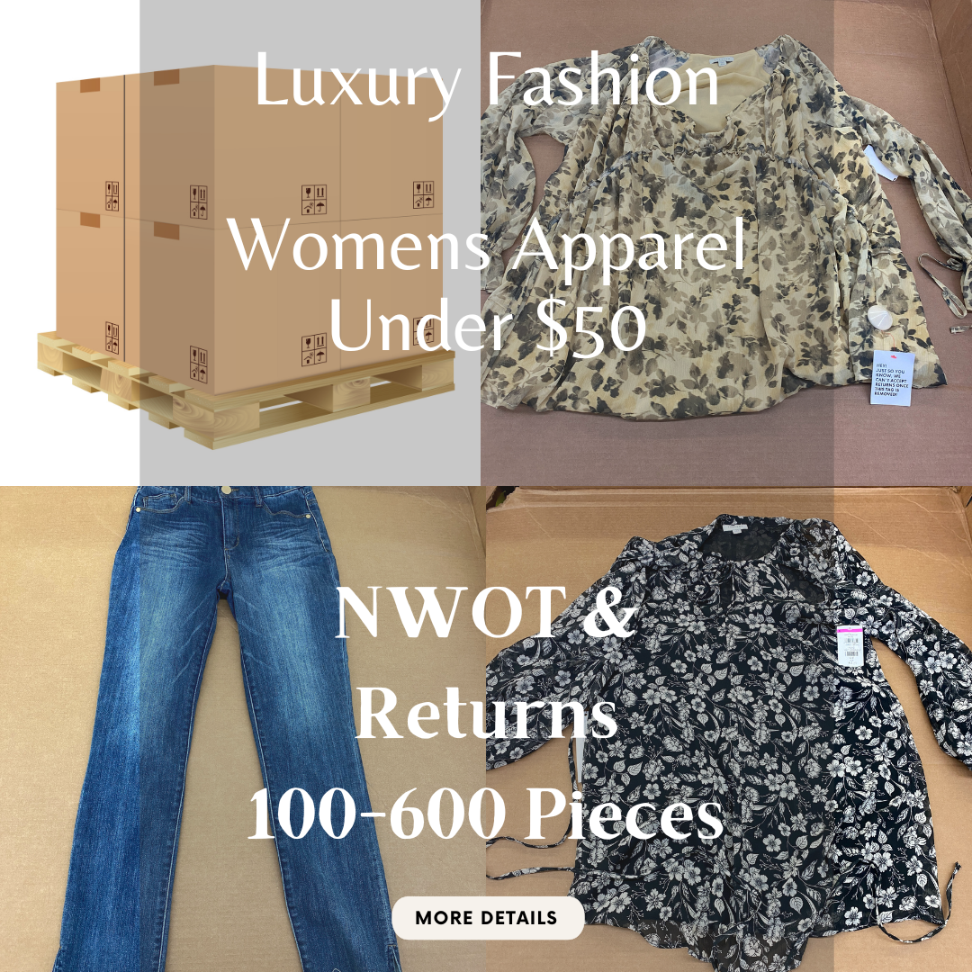 Luxury Fashion Retailer | Womens Apparel MSRP Under $50 | Shelf-Pulls | 100-600 Pieces