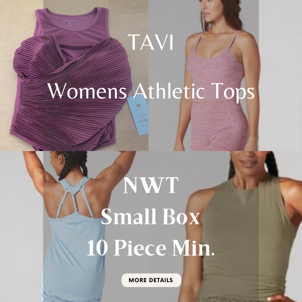 TAVI | Womens Athletic Tops | NWT | Small Box | 10 Piece Min.