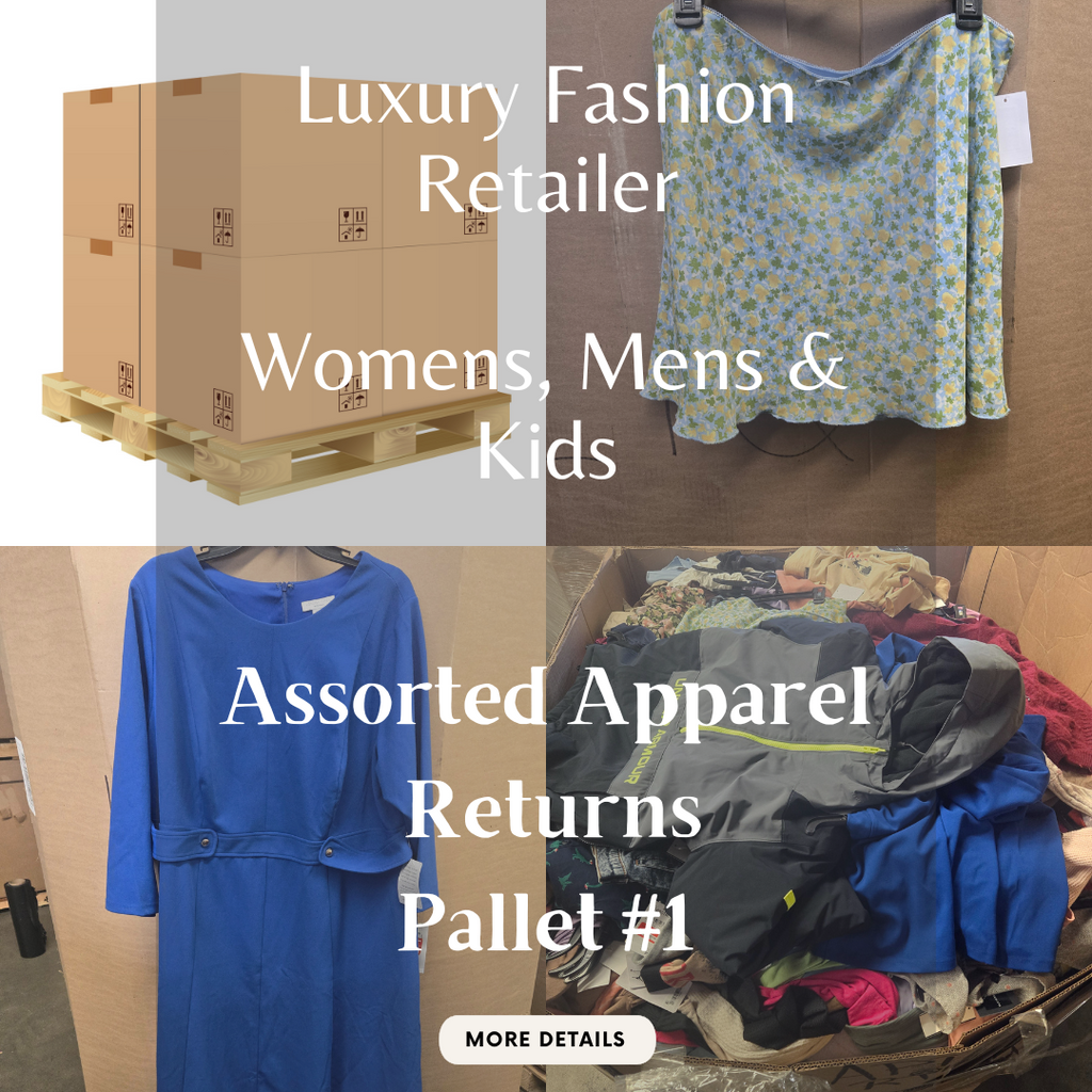 Luxury Fashion Retailer | Assorted Raw Apparel Mix | Womens, Mens & Kids | Returns | Pallet #1