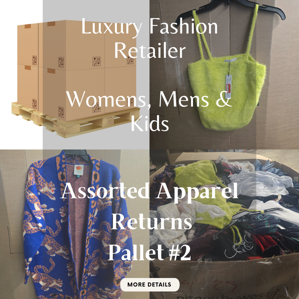 Luxury Fashion Retailer | Assorted Raw Apparel Mix | Womens, Mens & Kids | Returns | Pallet #2
