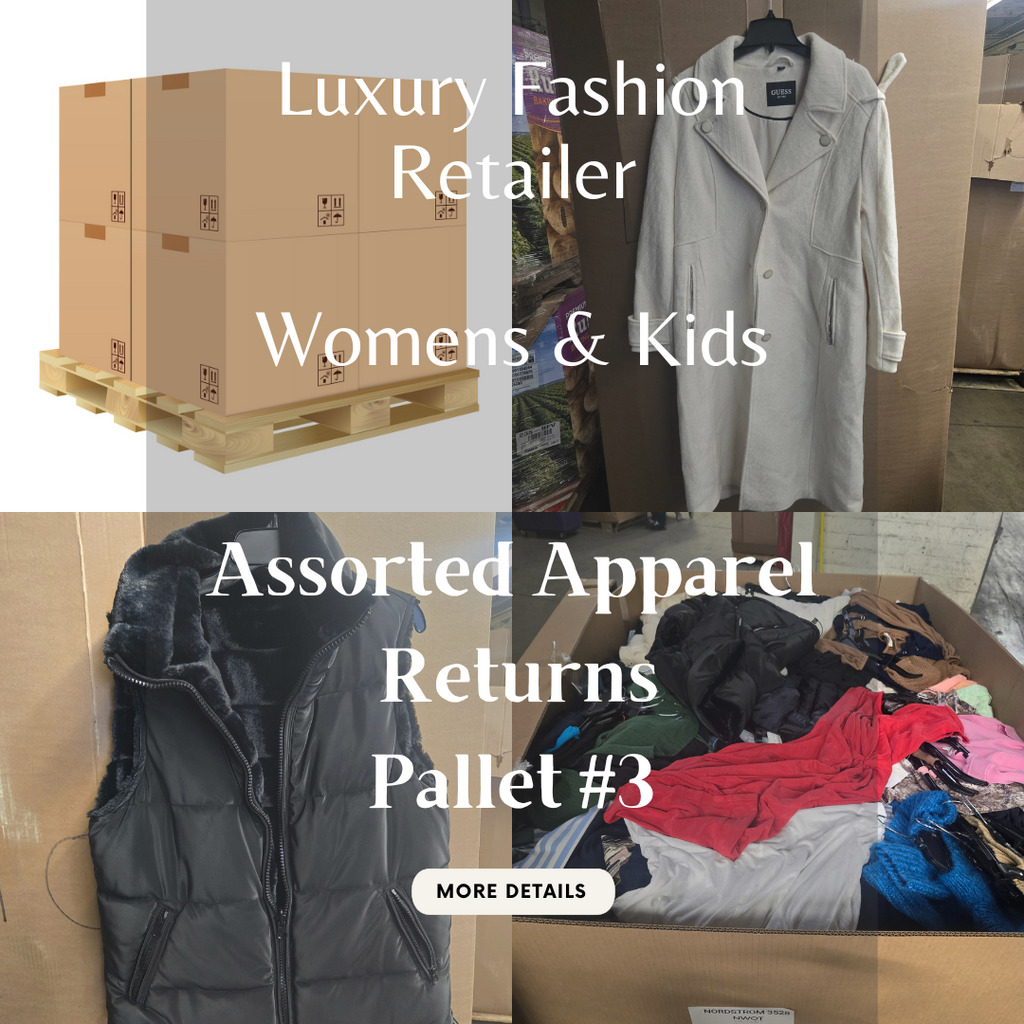 Luxury Fashion Retailer | Assorted Raw Apparel Mix | Womens & Kids | Returns | Pallet #3