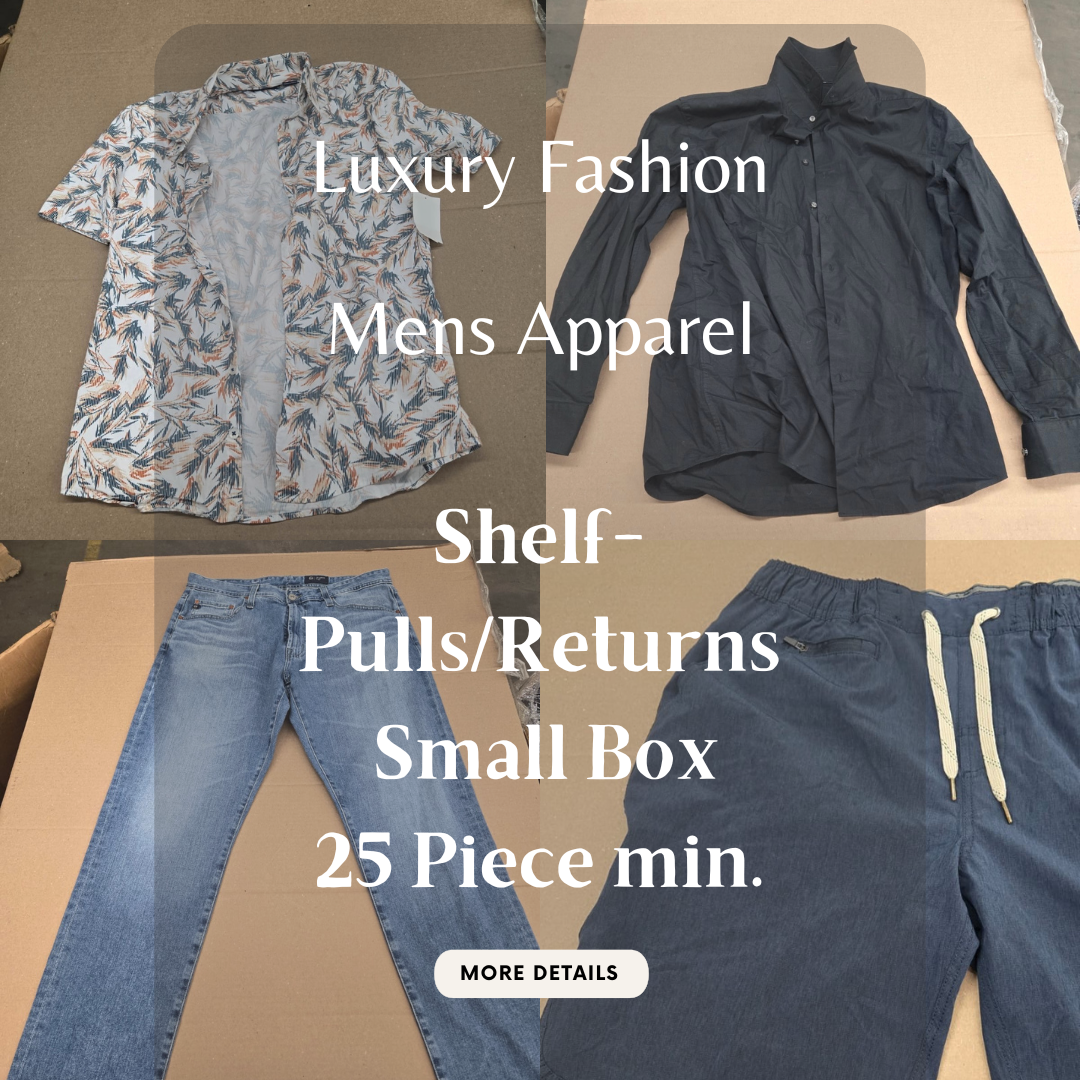 Luxury Fashion Retailer | Mens Apparel | Shelf-Pulls/Returns | Small Box