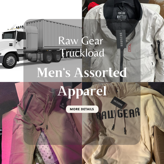 Raw Gear Truckload | Men's Assorted Apparel | NWT | 10k Piece Truckload