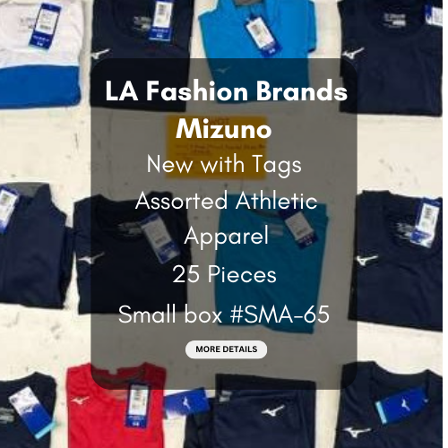 LA Brands | Mizuno | Assorted Athletic Apparel | 25 Pieces | Small Box #SMA-65