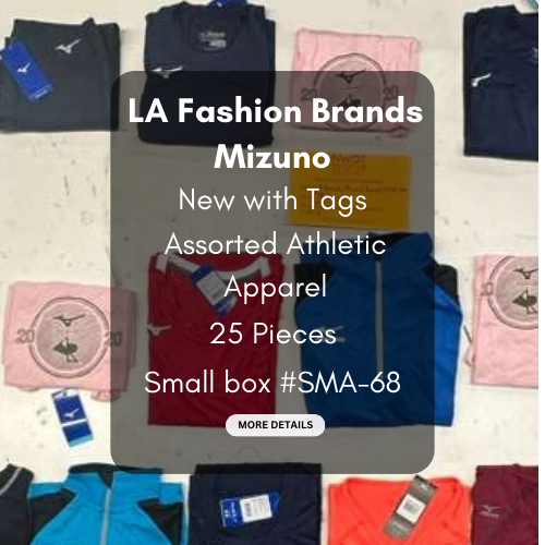 LA Brands | Mizuno | Assorted Athletic Apparel | 25 Pieces | Small Box #SMA-68