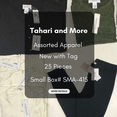 Tahari and more | Assorted  Apparel | 25 Pieces | New with Tag |Small box #SMA-415