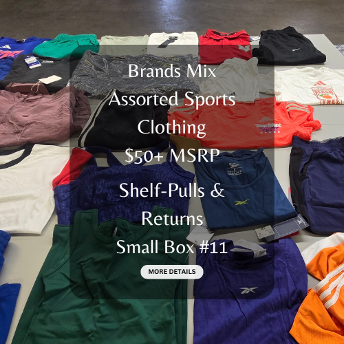 Brands Mix | Assorted Sports Clothing | $50+ MSRP | Shelf Pulls & Returns | 25 Pieces | Small Box #11