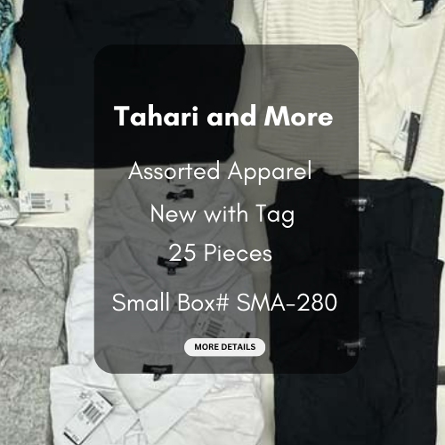 Tahari and more | Assorted  Apparel | 25 Pieces | New with Tag |Small box #SMA-280