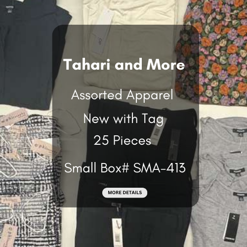 Tahari and more | Assorted  Apparel | 25 Pieces | New with Tag |Small box #SMA-413