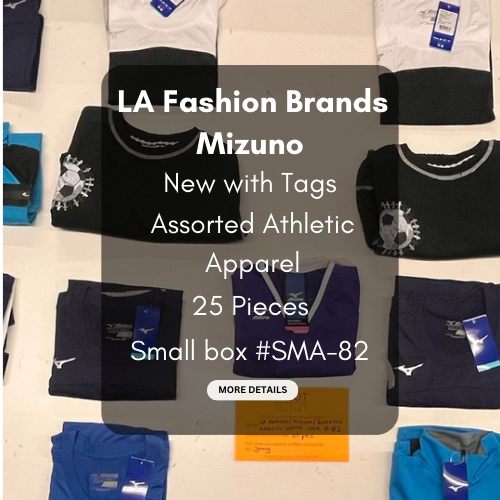 LA Brands | Mizuno | Assorted Athletic Apparel | 25 Pieces | Small Box #SMA-82