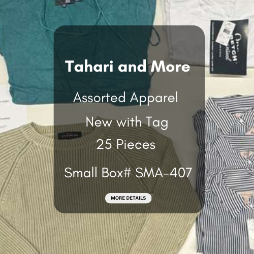 Tahari and more | Assorted  Apparel | 25 Pieces | New with Tag |Small box #SMA-407