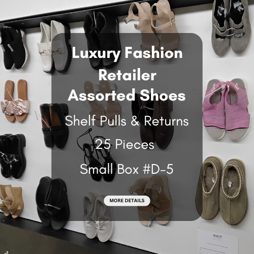 Luxury Fashion Retailer | Assorted Shoes | Shelf Pulls & Returns | 25 Pieces | Small Box #D-5