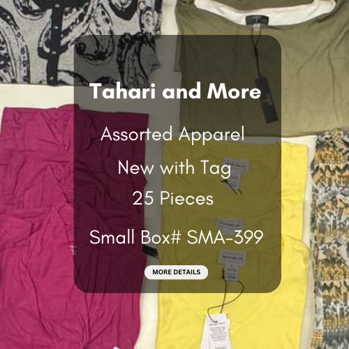 Tahari and more | Assorted  Apparel | 25 Pieces | New with Tag |Small box #SMA-399