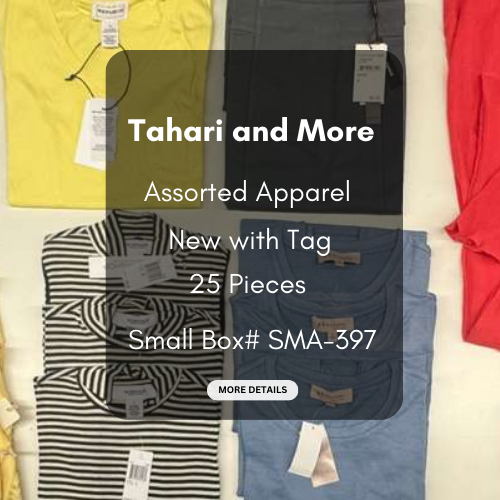 Tahari and more | Assorted  Apparel | 25 Pieces | New with Tag |Small box #SMA-397