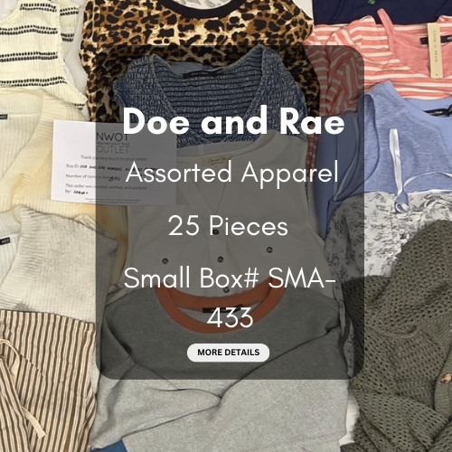 Doe And Rae | Women Assorted Apparel | 25 Pieces | Small Box# SMA-433
