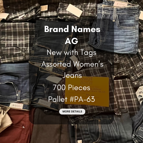 Brand Names | AG | Assorted Women's Jeans | 700 Pieces | Pallet #PA-63