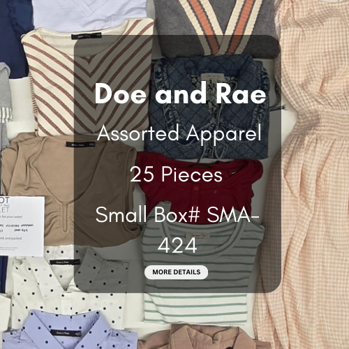 Doe And Rae | Women Assorted Apparel | 25 Pieces | Small Box# SMA-424